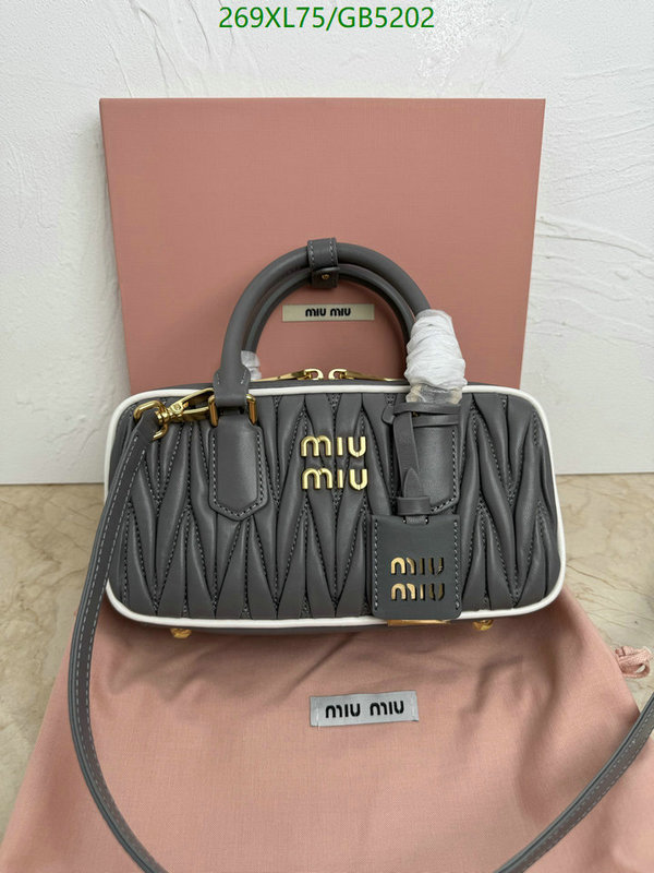 Miu Miu Bag-(Mirror)-Handbag- Code: GB5202 $: 269USD