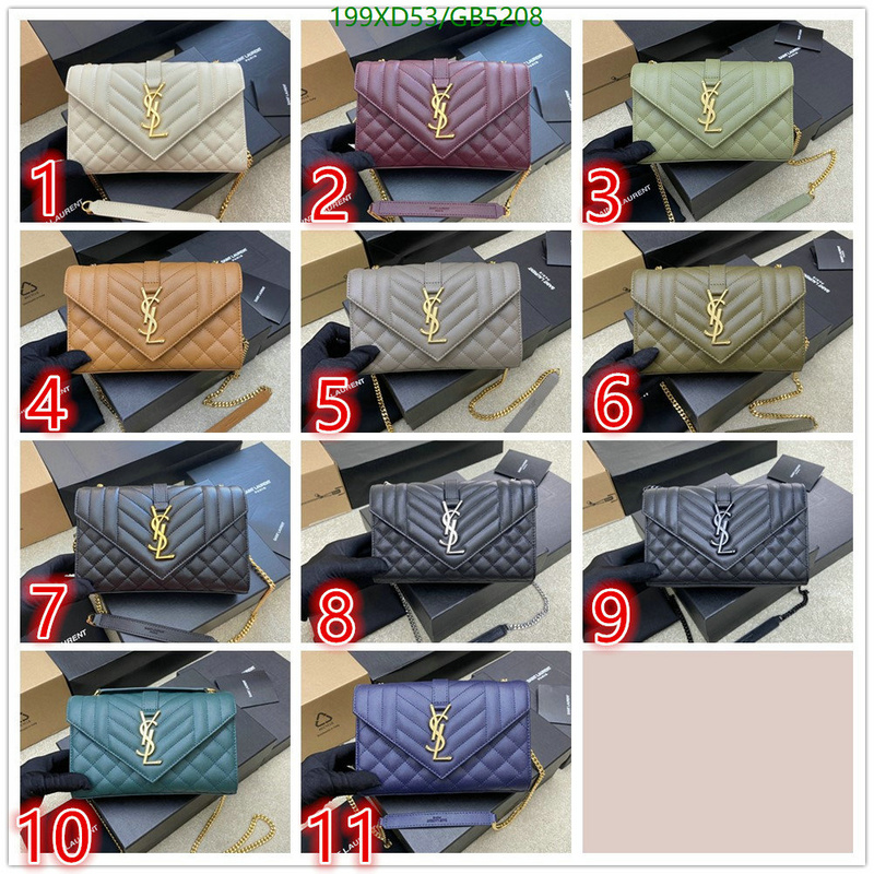 YSL Bag-(Mirror)-Envelope Series Code: GB5208 $: 199USD