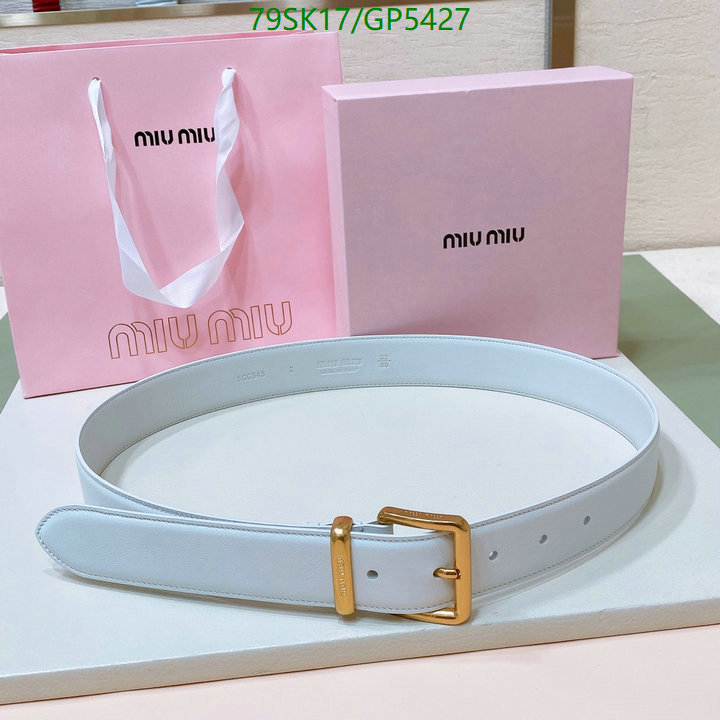 Belts-MIU MIU Code: GP5427 $: 79USD