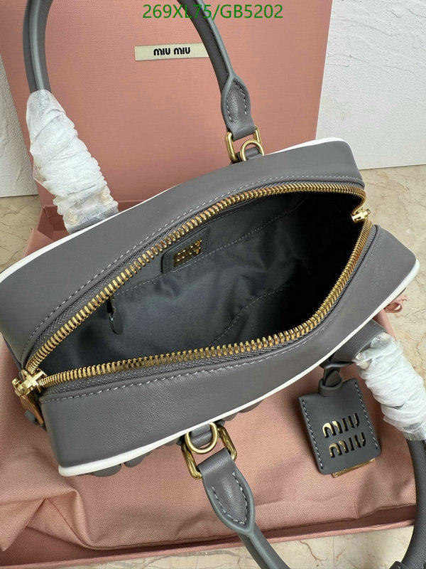 Miu Miu Bag-(Mirror)-Handbag- Code: GB5202 $: 269USD