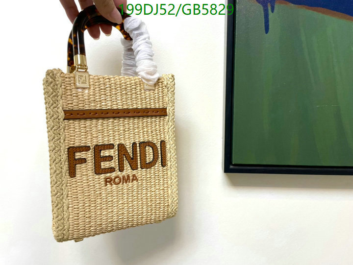 Fendi Bag-(Mirror)-Handbag- Code: GB5829 $: 199USD