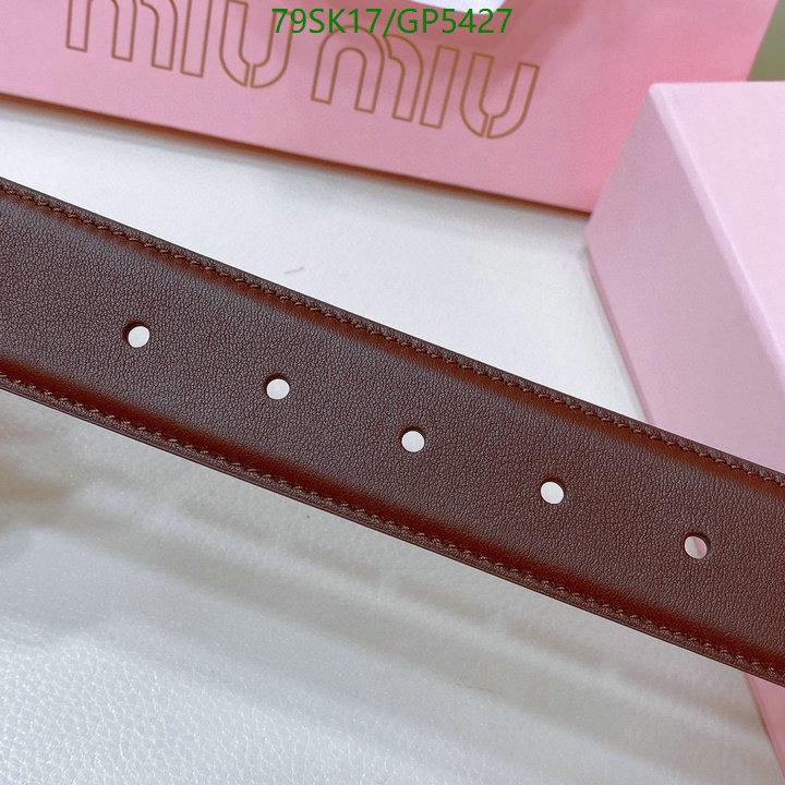Belts-MIU MIU Code: GP5427 $: 79USD