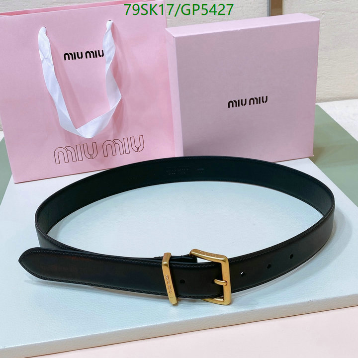 Belts-MIU MIU Code: GP5427 $: 79USD