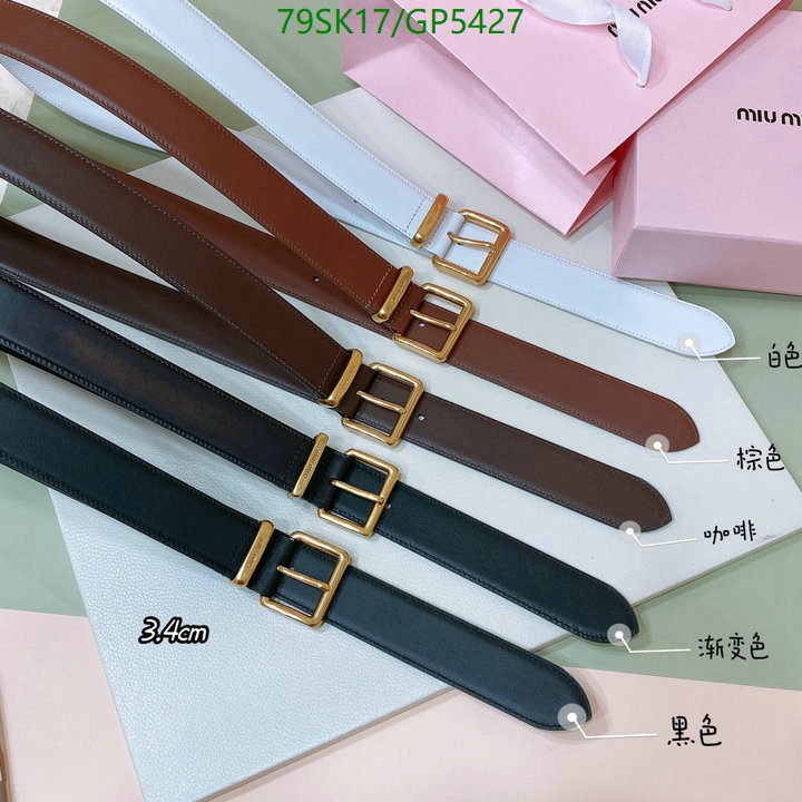 Belts-MIU MIU Code: GP5427 $: 79USD