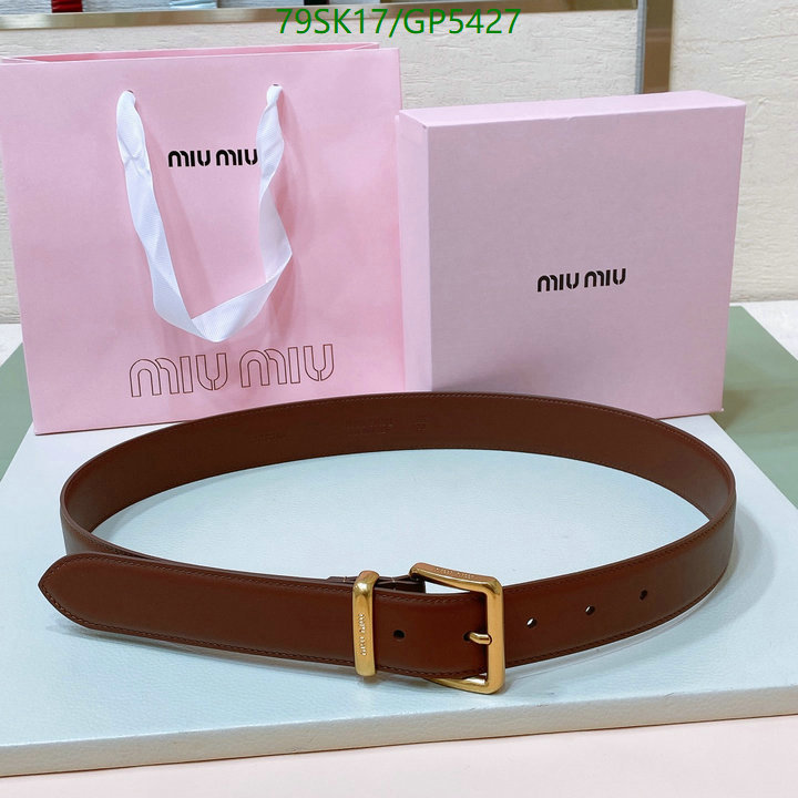 Belts-MIU MIU Code: GP5427 $: 79USD