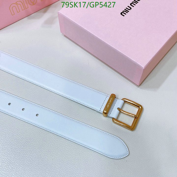 Belts-MIU MIU Code: GP5427 $: 79USD