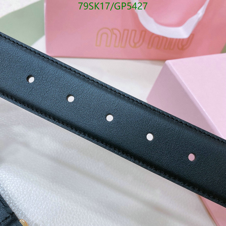 Belts-MIU MIU Code: GP5427 $: 79USD