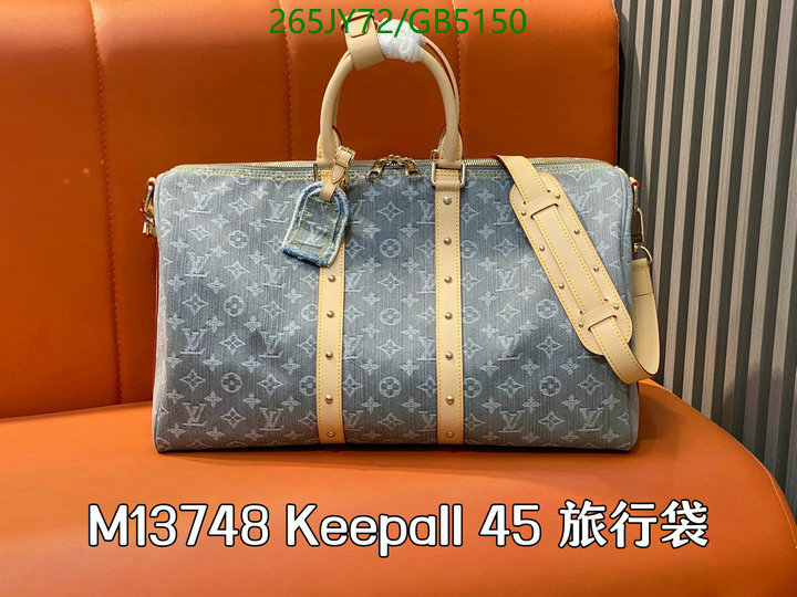 LV Bag-(Mirror)-Keepall BandouliRe 45-50- Code: GB5150 $: 265USD