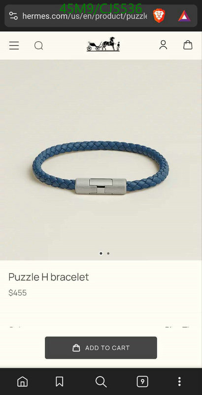 Jewelry-Hermes Code: CJ5536 $: 45USD