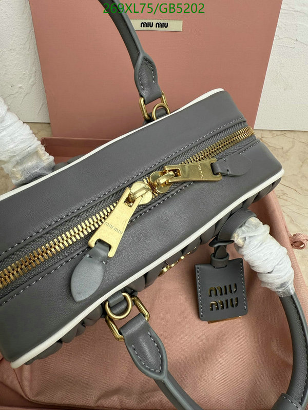 Miu Miu Bag-(Mirror)-Handbag- Code: GB5202 $: 269USD