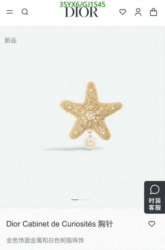 Jewelry-Dior Code: GJ1545 $: 35USD