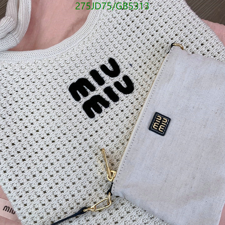 Miu Miu Bag-(Mirror)-Handbag- Code: GB5313 $: 275USD