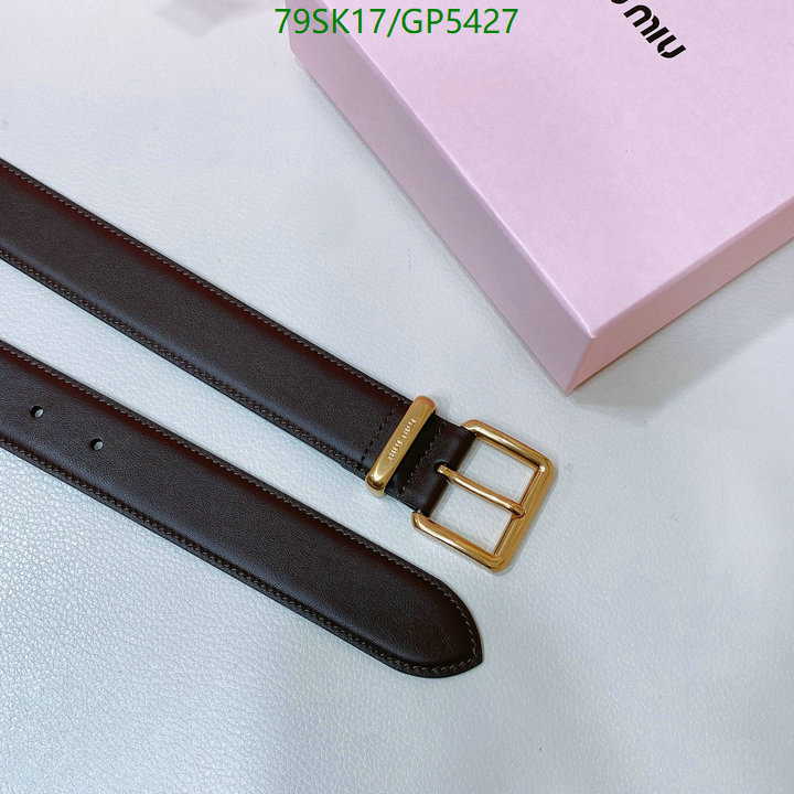 Belts-MIU MIU Code: GP5427 $: 79USD