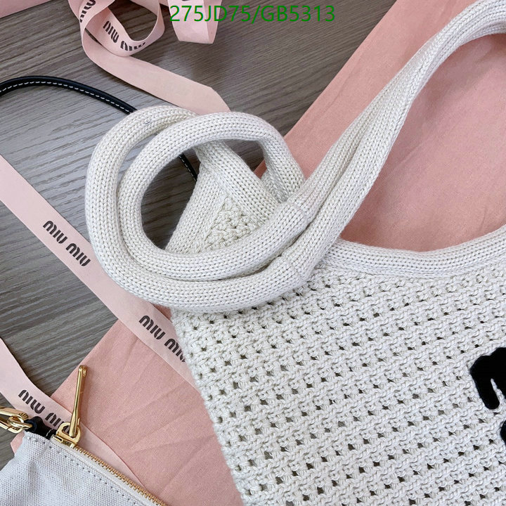 Miu Miu Bag-(Mirror)-Handbag- Code: GB5313 $: 275USD