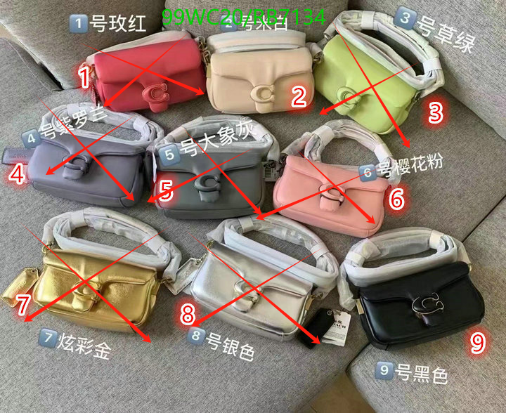 Coach Bag-(4A)-Crossbody- Code: RB7134 $: 99USD