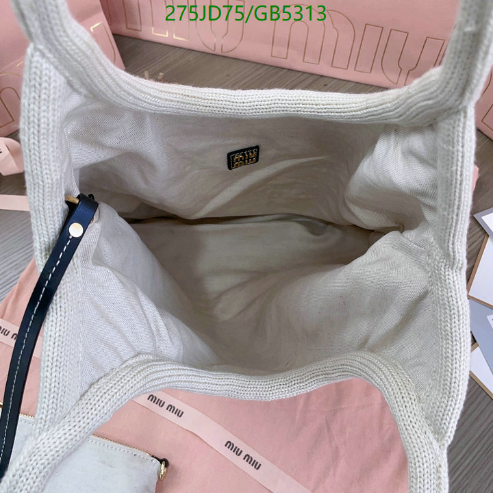 Miu Miu Bag-(Mirror)-Handbag- Code: GB5313 $: 275USD