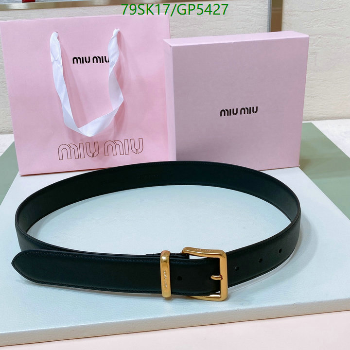 Belts-MIU MIU Code: GP5427 $: 79USD