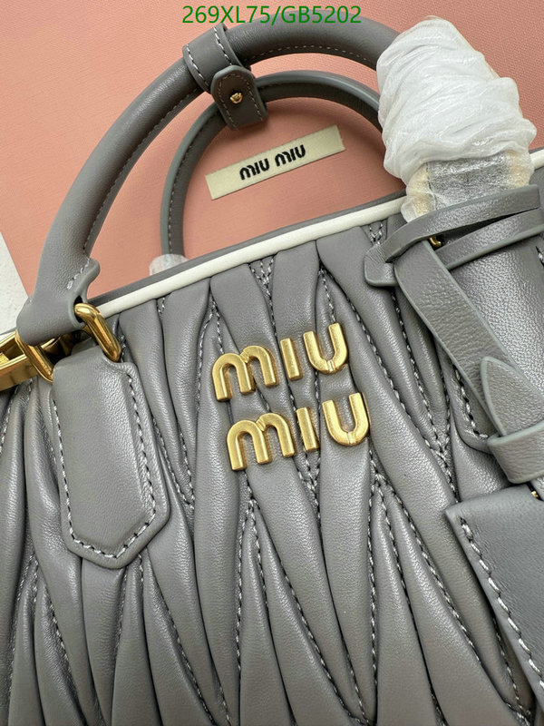 Miu Miu Bag-(Mirror)-Handbag- Code: GB5202 $: 269USD