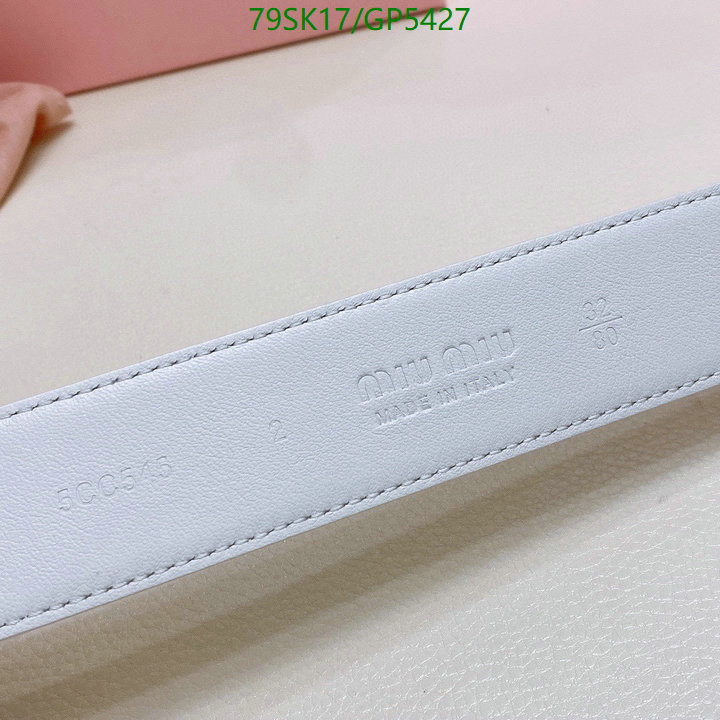 Belts-MIU MIU Code: GP5427 $: 79USD