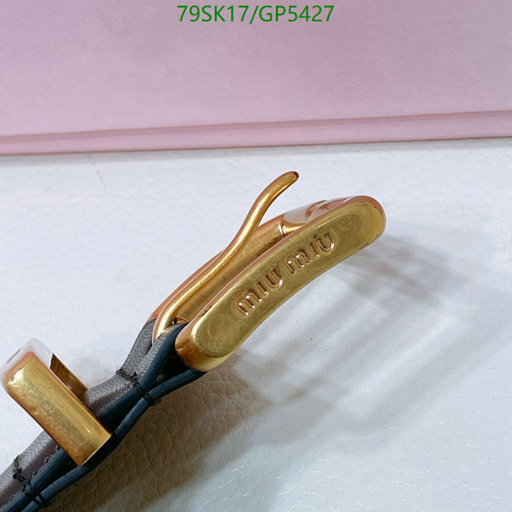 Belts-MIU MIU Code: GP5427 $: 79USD
