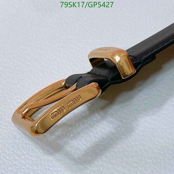 Belts-MIU MIU Code: GP5427 $: 79USD