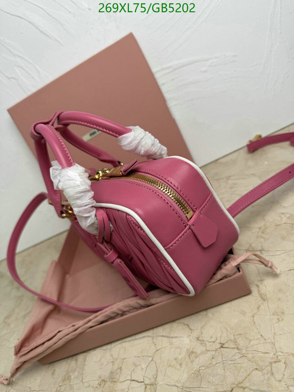 Miu Miu Bag-(Mirror)-Handbag- Code: GB5202 $: 269USD