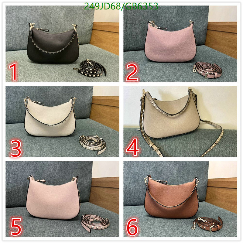 Valentino Bag-(Mirror)-Crossbody- Code: GB6353 $: 249USD