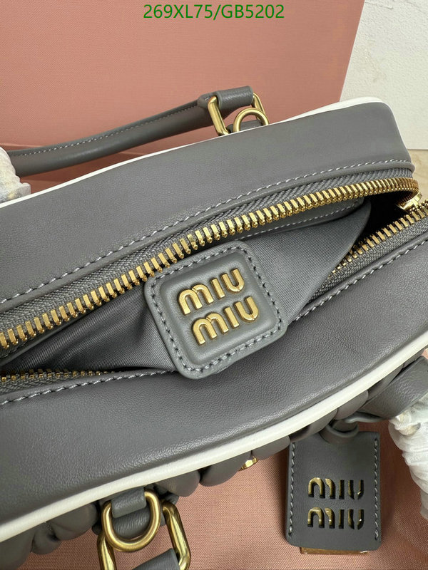Miu Miu Bag-(Mirror)-Handbag- Code: GB5202 $: 269USD