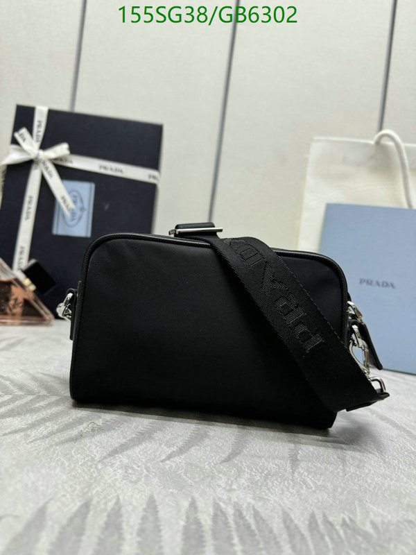 Prada Bag-(Mirror)-Crossbody- Code: GB6302 $: 155USD