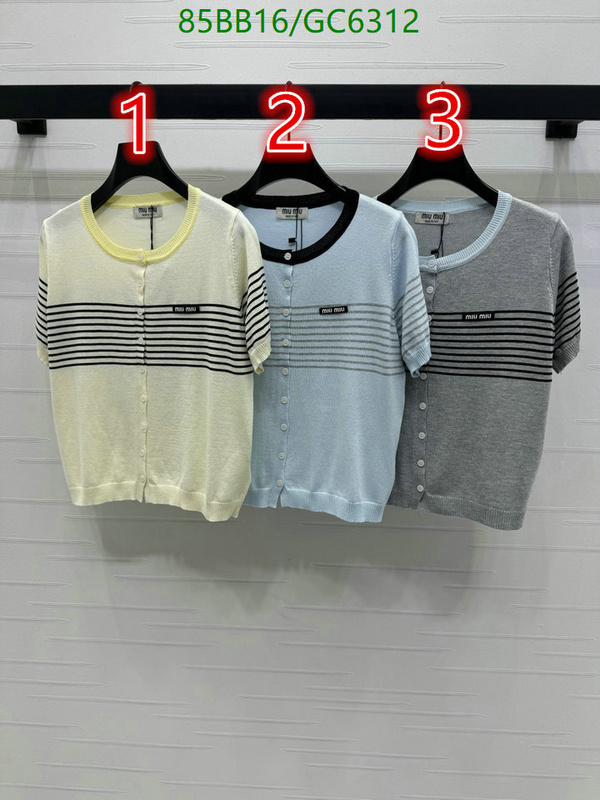 Clothing-MIUMIU Code: GC6312 $: 85USD