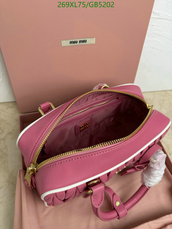Miu Miu Bag-(Mirror)-Handbag- Code: GB5202 $: 269USD
