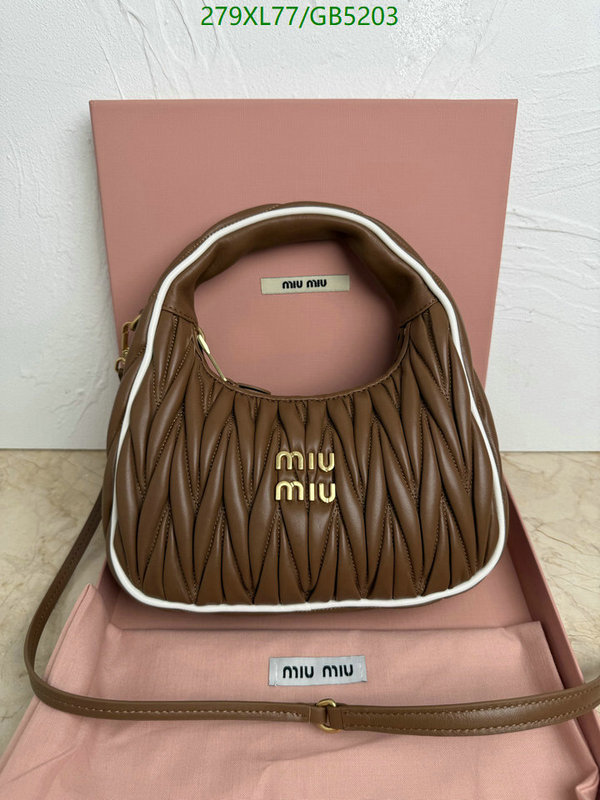Miu Miu Bag-(Mirror)-Crossbody- Code: GB5203 $: 279USD