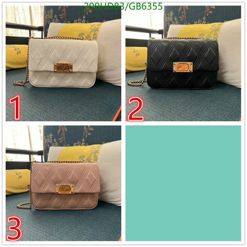 Valentino Bag-(Mirror)-Crossbody- Code: GB6355 $: 299USD