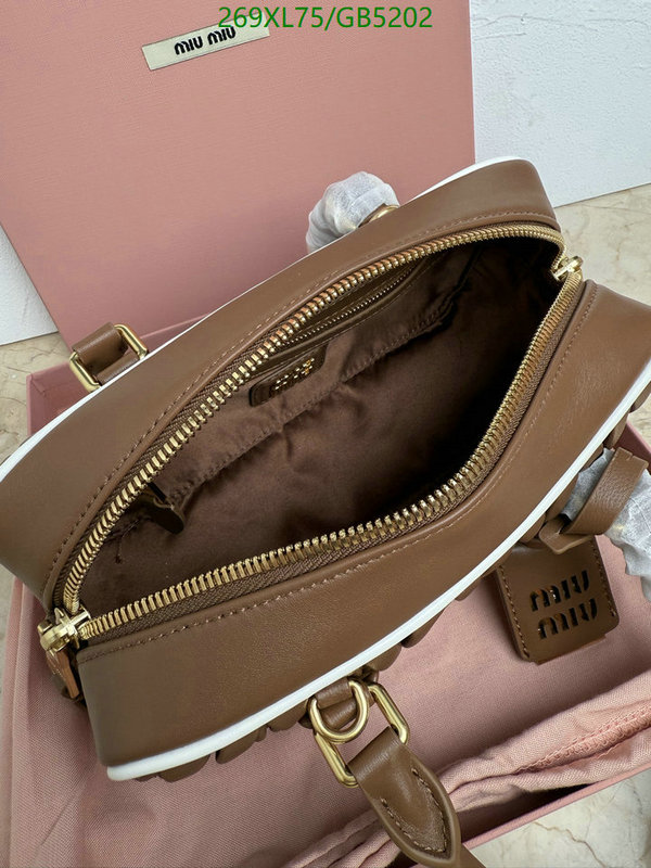 Miu Miu Bag-(Mirror)-Handbag- Code: GB5202 $: 269USD
