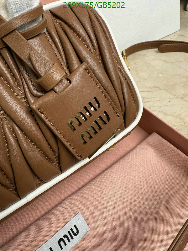 Miu Miu Bag-(Mirror)-Handbag- Code: GB5202 $: 269USD