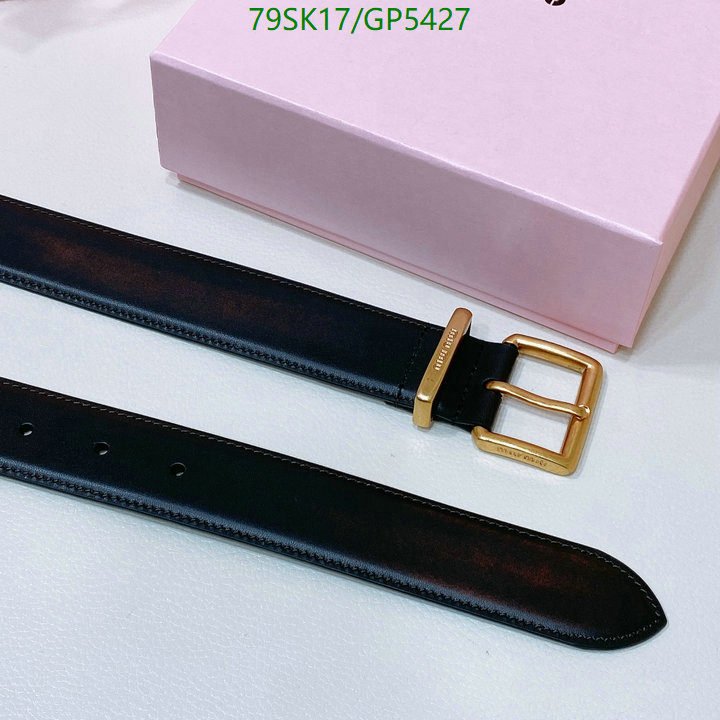 Belts-MIU MIU Code: GP5427 $: 79USD