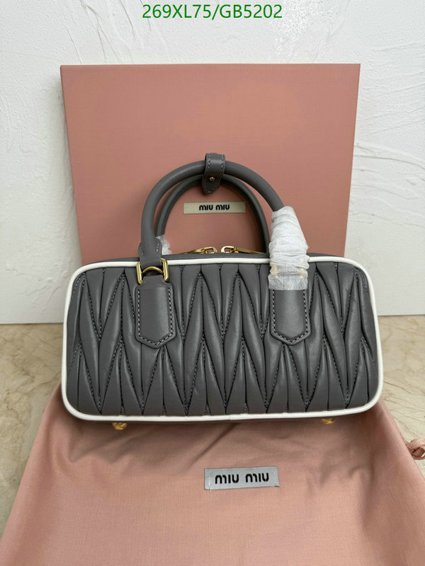 Miu Miu Bag-(Mirror)-Handbag- Code: GB5202 $: 269USD