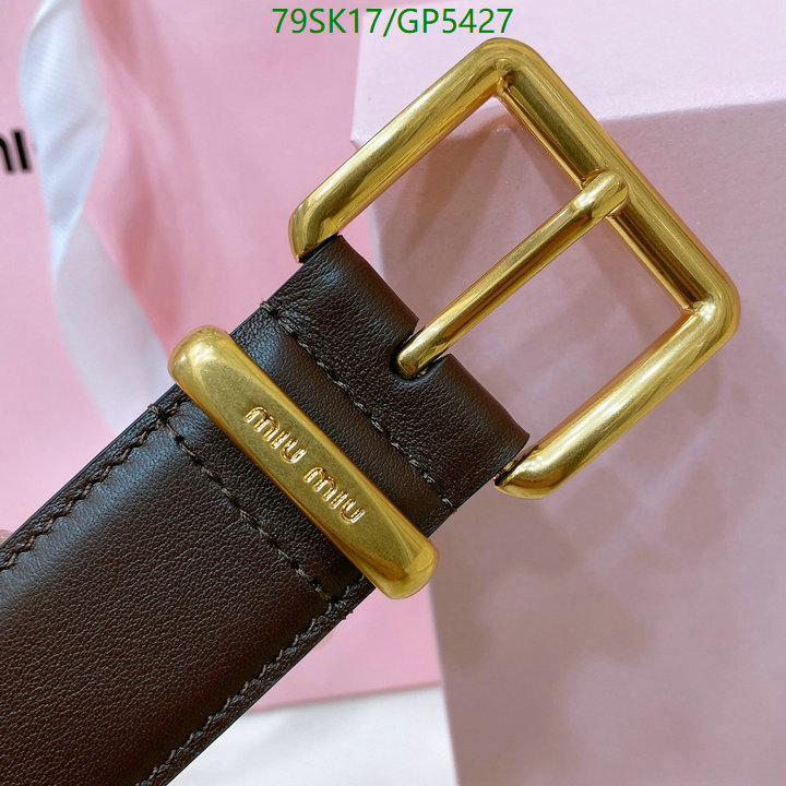 Belts-MIU MIU Code: GP5427 $: 79USD