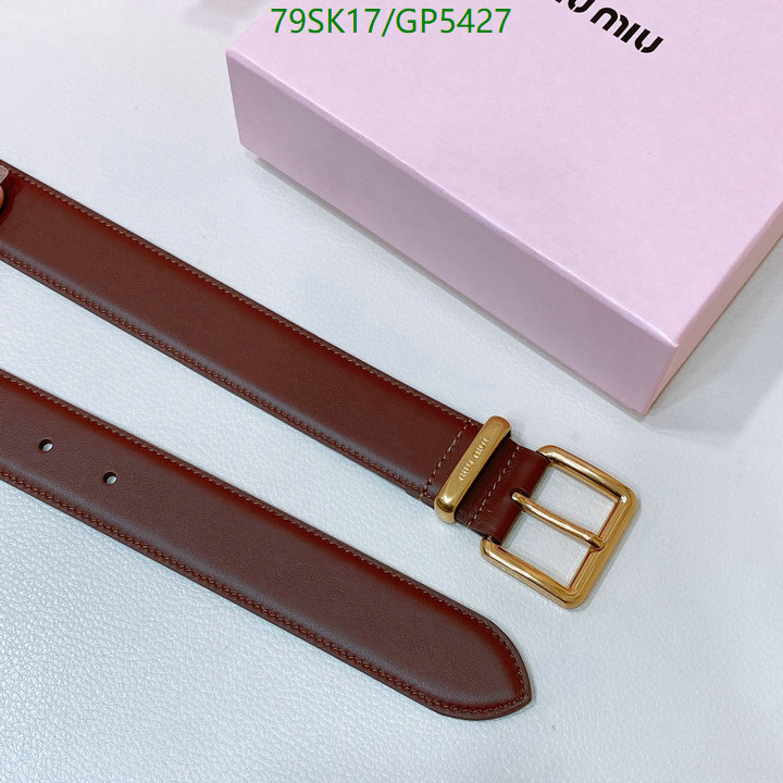Belts-MIU MIU Code: GP5427 $: 79USD