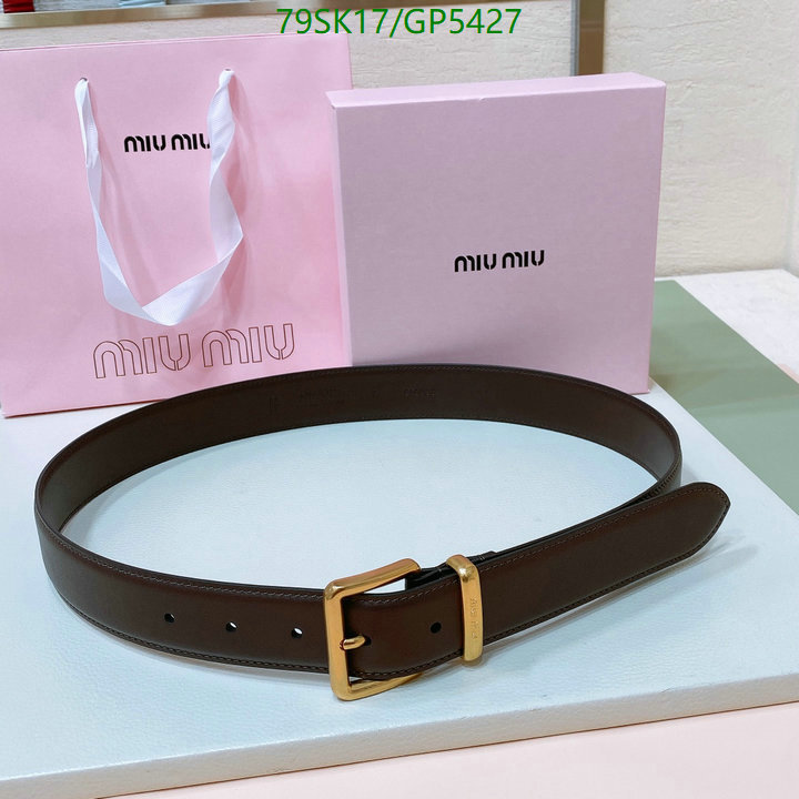 Belts-MIU MIU Code: GP5427 $: 79USD