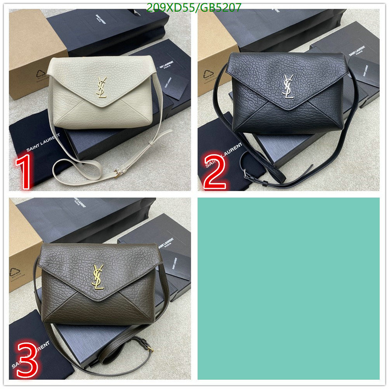 YSL Bag-(Mirror)-Crossbody- Code: GB5207 $: 209USD