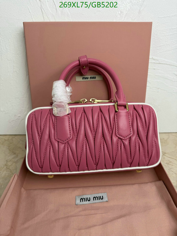 Miu Miu Bag-(Mirror)-Handbag- Code: GB5202 $: 269USD