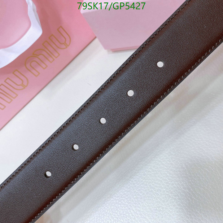 Belts-MIU MIU Code: GP5427 $: 79USD