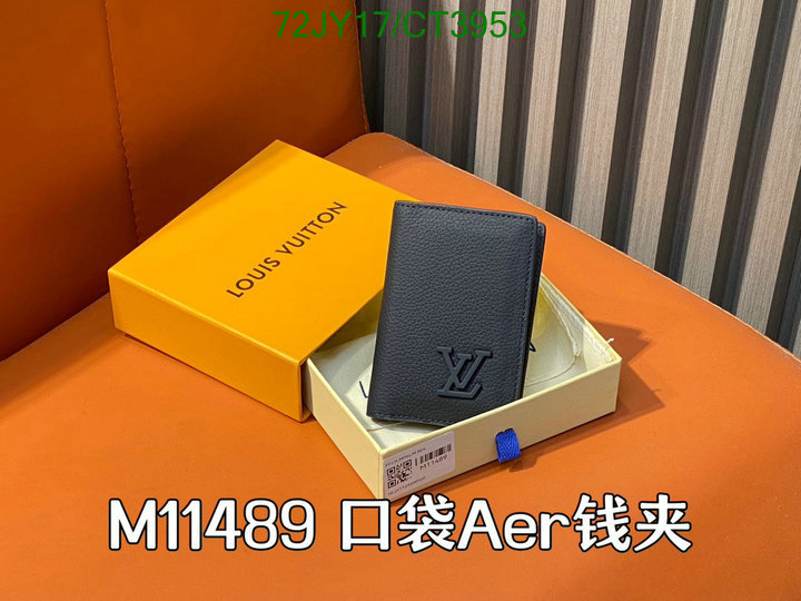 LV Bag-(Mirror)-Wallet- Code: CT3953 $: 72USD