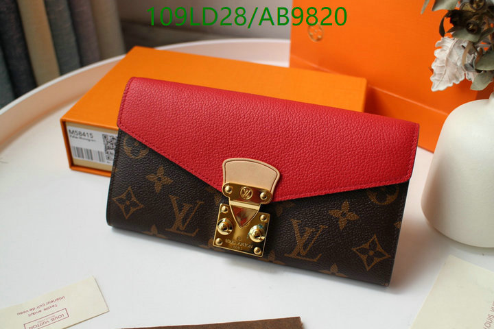 LV Bag-(Mirror)-Wallet- Code: AB9820 $: 109USD