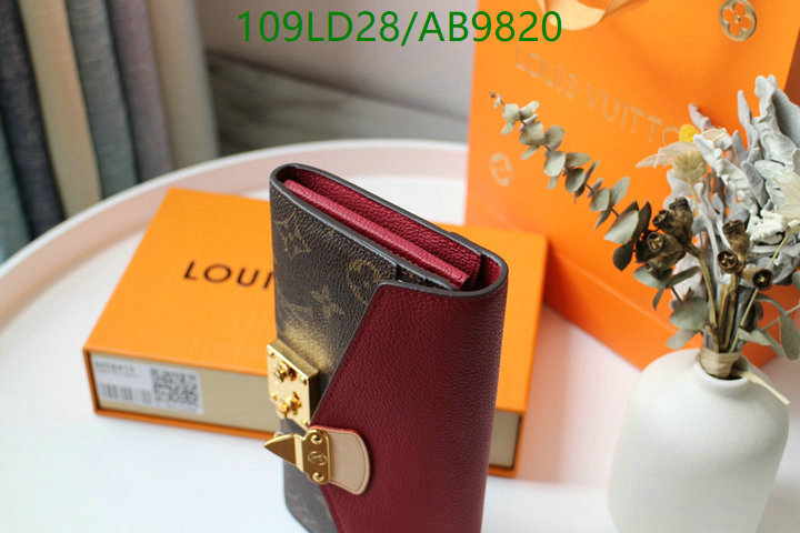 LV Bag-(Mirror)-Wallet- Code: AB9820 $: 109USD
