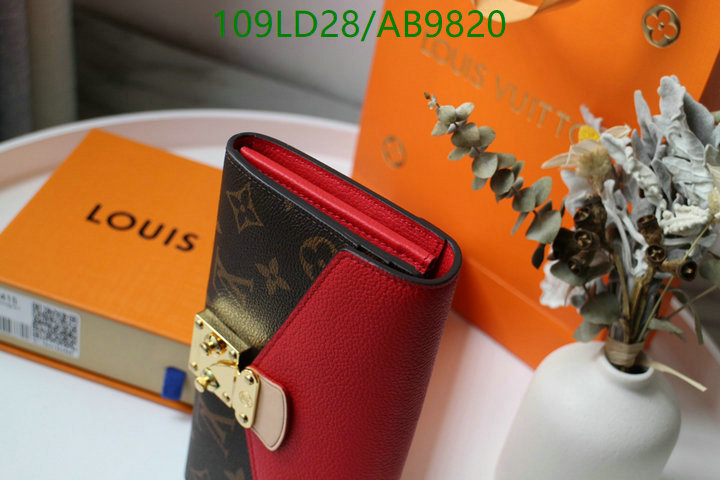LV Bag-(Mirror)-Wallet- Code: AB9820 $: 109USD