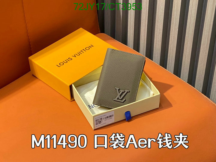 LV Bag-(Mirror)-Wallet- Code: CT3953 $: 72USD