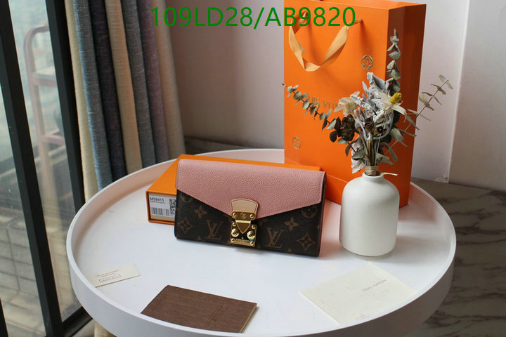 LV Bag-(Mirror)-Wallet- Code: AB9820 $: 109USD