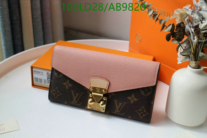 LV Bag-(Mirror)-Wallet- Code: AB9820 $: 109USD